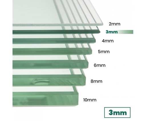 VIDRIO TRANSPARENTE 3 MM